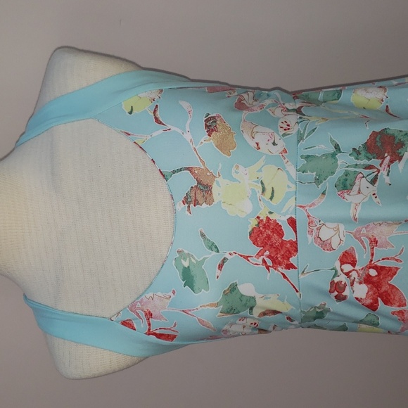 Patagonia Morning Glory Light Blue Floral Print Dress, Size Small - Picture 4 of 6